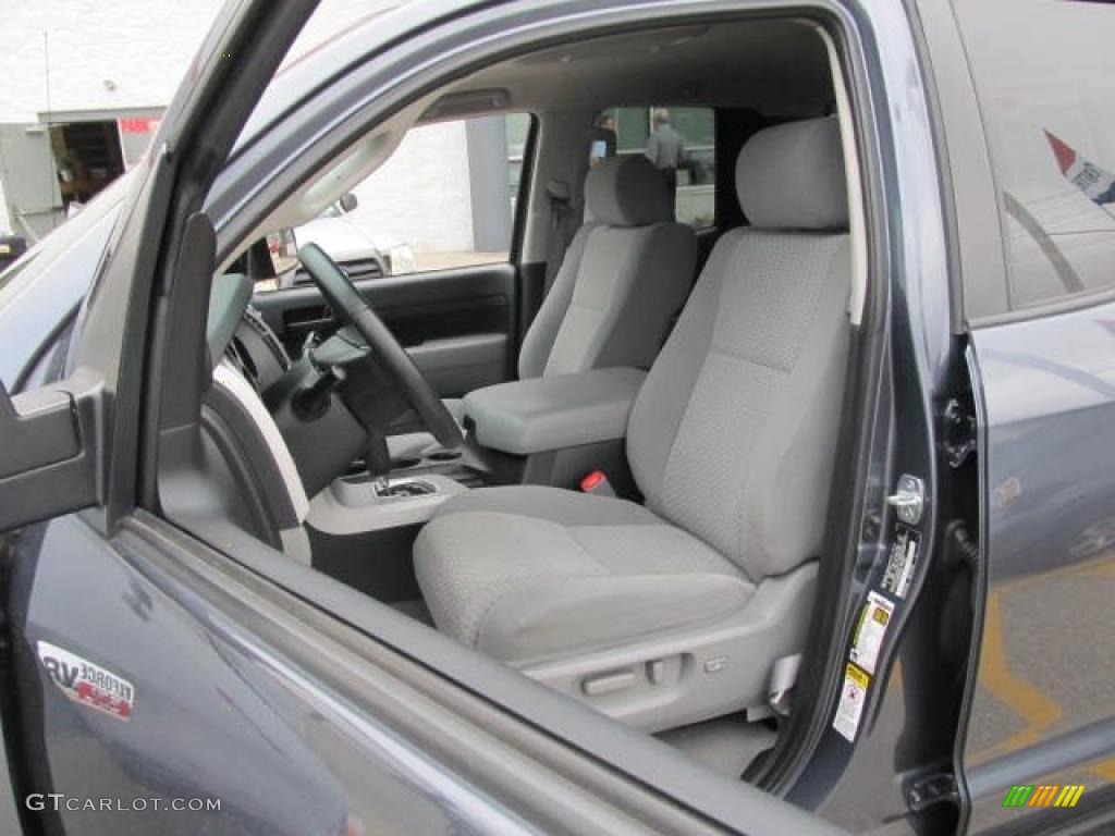 Graphite Gray Interior 2007 Toyota Tundra SR5 Double Cab 4x4 Photo #49769854