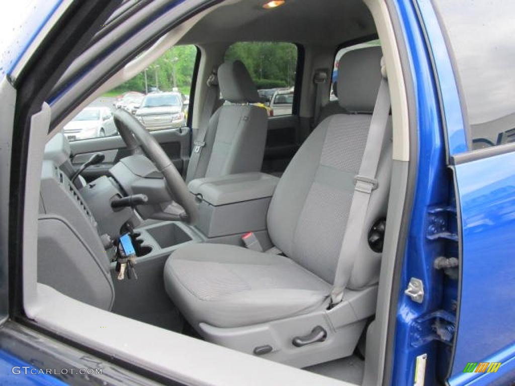 2007 Ram 1500 Big Horn Edition Quad Cab 4x4 - Electric Blue Pearl / Medium Slate Gray photo #15