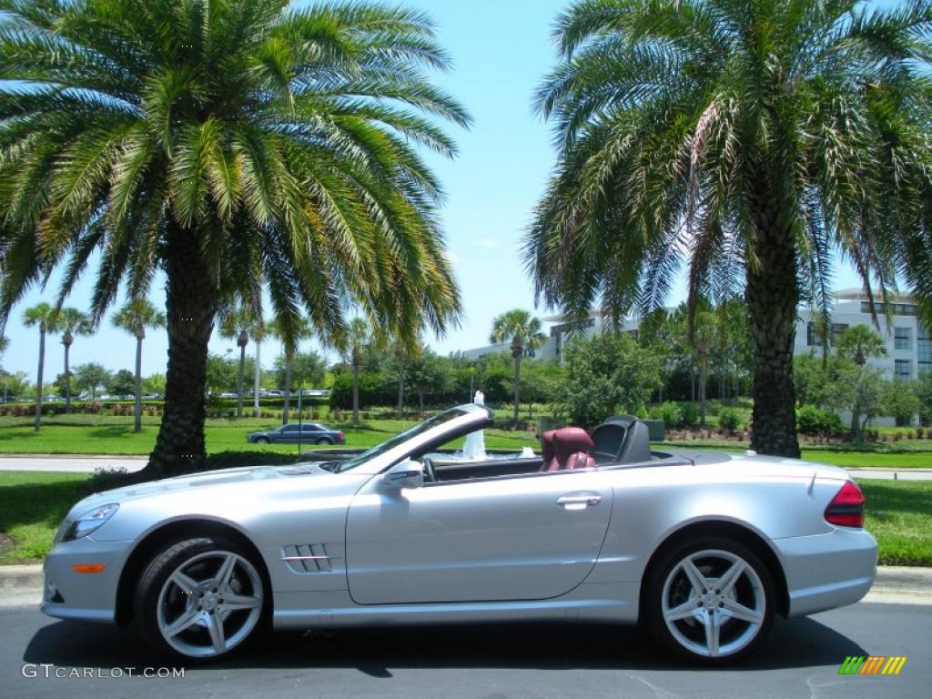 Silver Arrow Silver Metallic 2009 Mercedes-Benz SL 550 Silver Arrow Edition Roadster Exterior Photo #49772617
