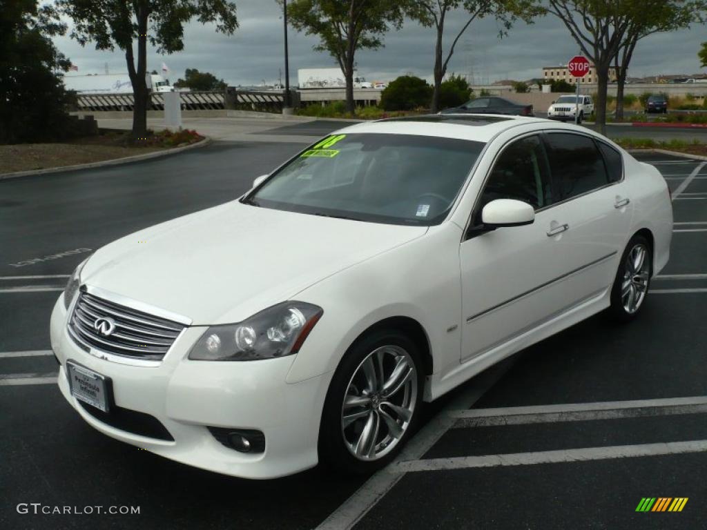 Moonlight White 2008 Infiniti M 45 S Sedan Exterior Photo #49772914