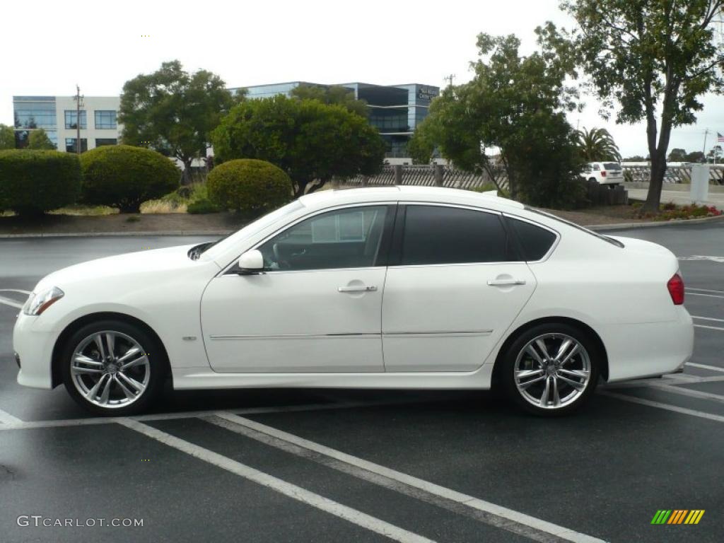 Moonlight White 2008 Infiniti M 45 S Sedan Exterior Photo #49772953