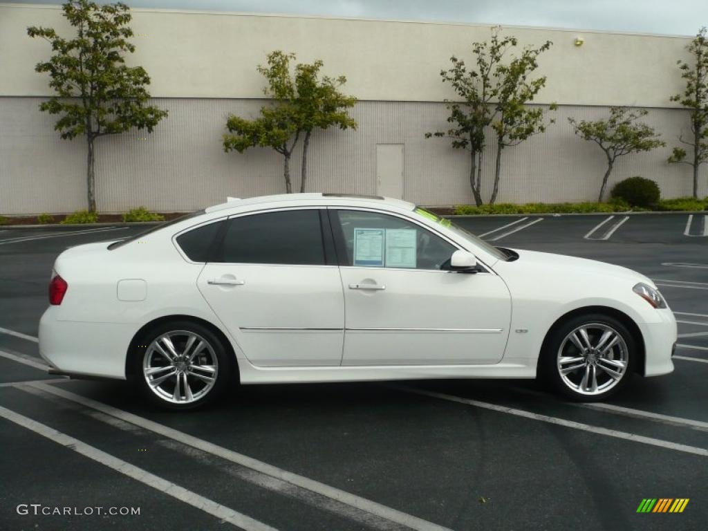 Moonlight White 2008 Infiniti M 45 S Sedan Exterior Photo #49773055