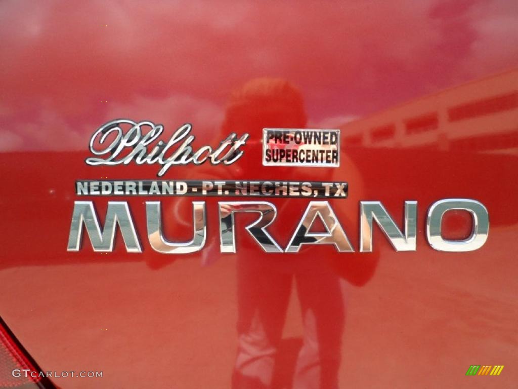 2007 Murano SL - Sunset Red Pearl Metallic / Charcoal photo #27