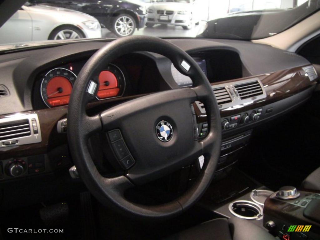 2008 7 Series 750Li Sedan - Sterling Grey Metallic / Black photo #11