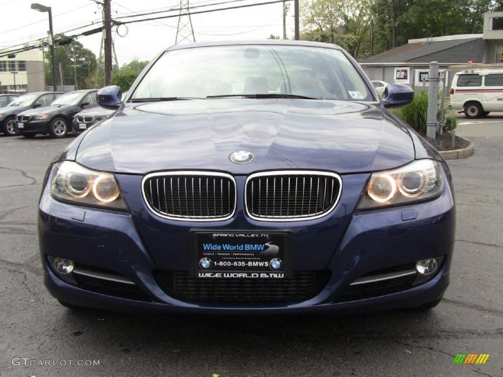 2011 3 Series 335i xDrive Sedan - Deep Sea Blue Metallic / Beige photo #2