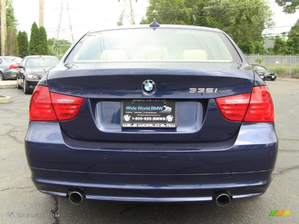 2011 3 Series 335i xDrive Sedan - Deep Sea Blue Metallic / Beige photo #5