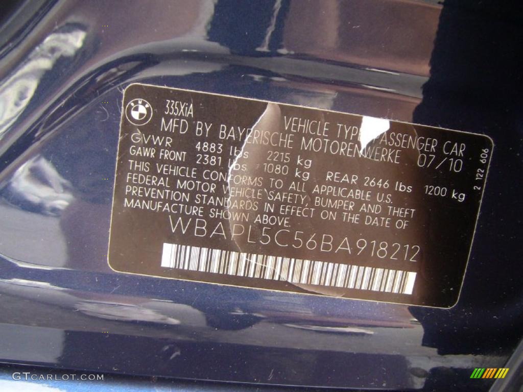 2011 3 Series 335i xDrive Sedan - Deep Sea Blue Metallic / Beige photo #15