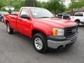 2011 Fire Red GMC Sierra 1500 Regular Cab 4x4  photo #1