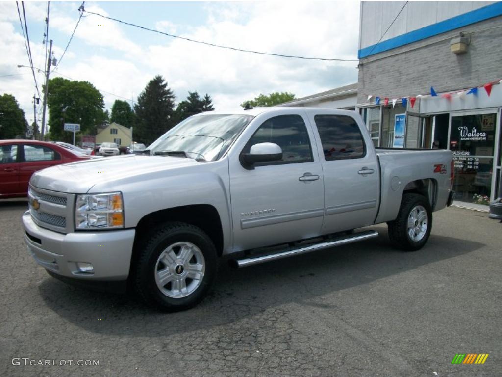 2011 Silverado 1500 LT Crew Cab 4x4 - Sheer Silver Metallic / Ebony photo #7