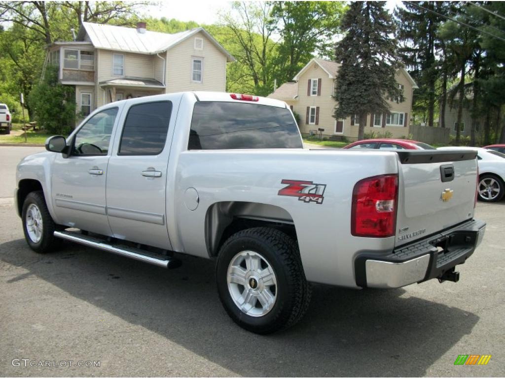 2011 Silverado 1500 LT Crew Cab 4x4 - Sheer Silver Metallic / Ebony photo #8