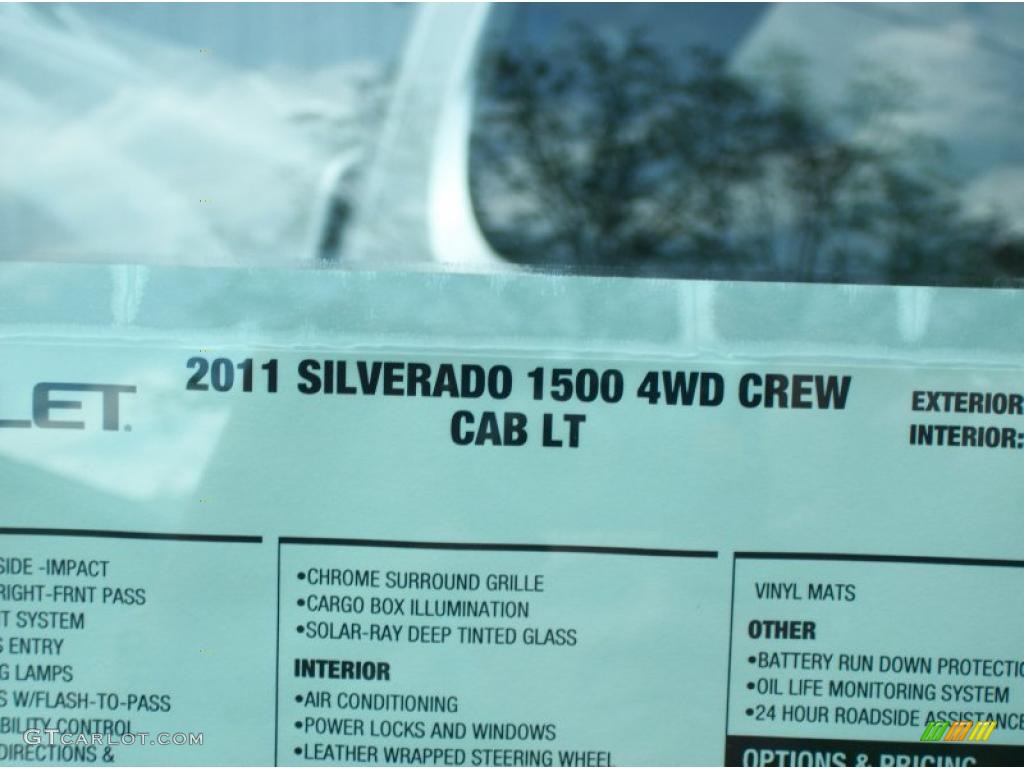 2011 Silverado 1500 LT Crew Cab 4x4 - Sheer Silver Metallic / Ebony photo #40