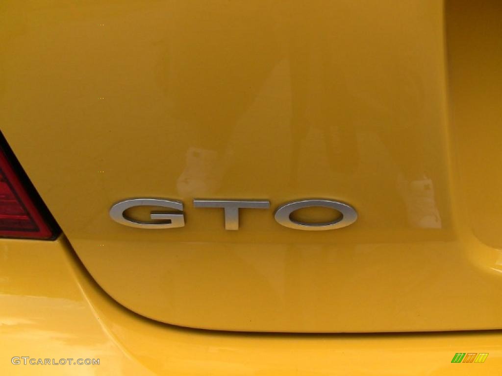 2004 GTO Coupe - Yellow Jacket / Black photo #14