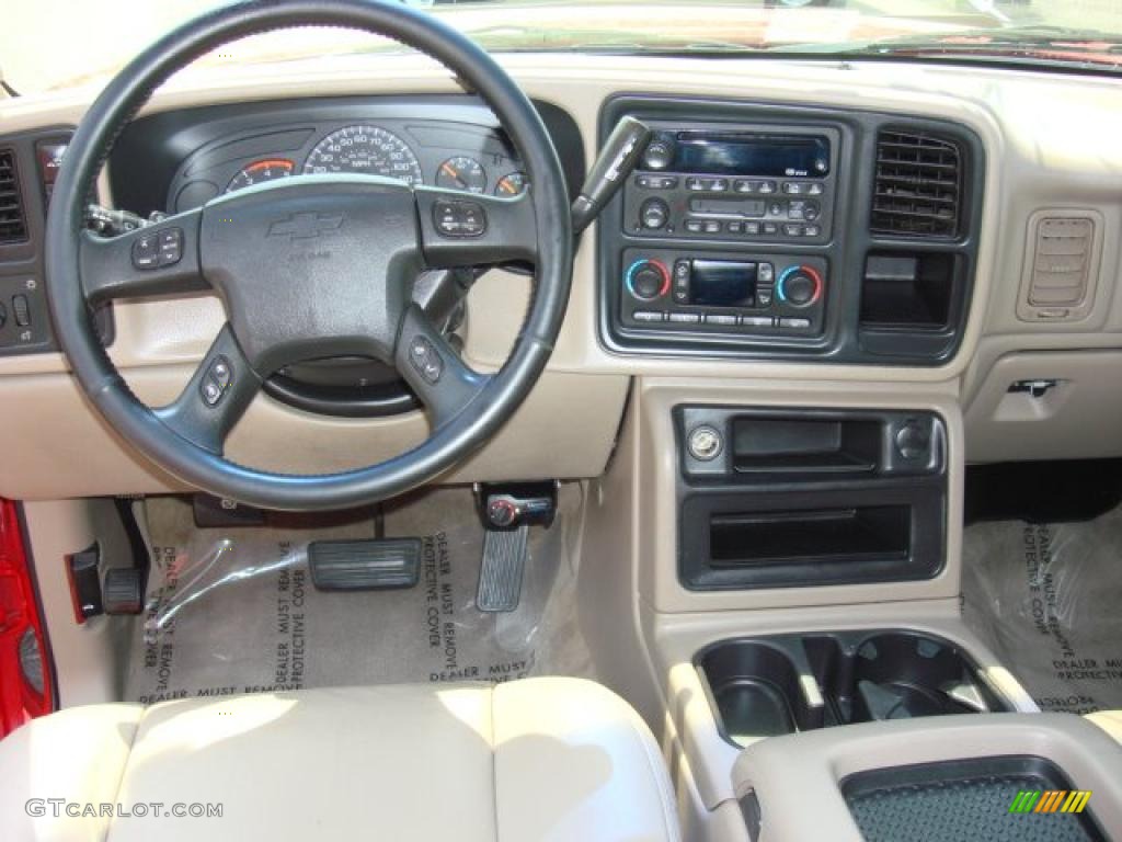 2003 Chevrolet Silverado 3500 LT Crew Cab 4x4 Dually Tan Dashboard Photo #49777414