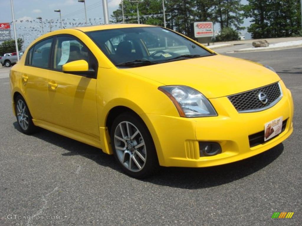 Solar Yellow 2007 Nissan Sentra SE-R Spec V Exterior Photo #49777762