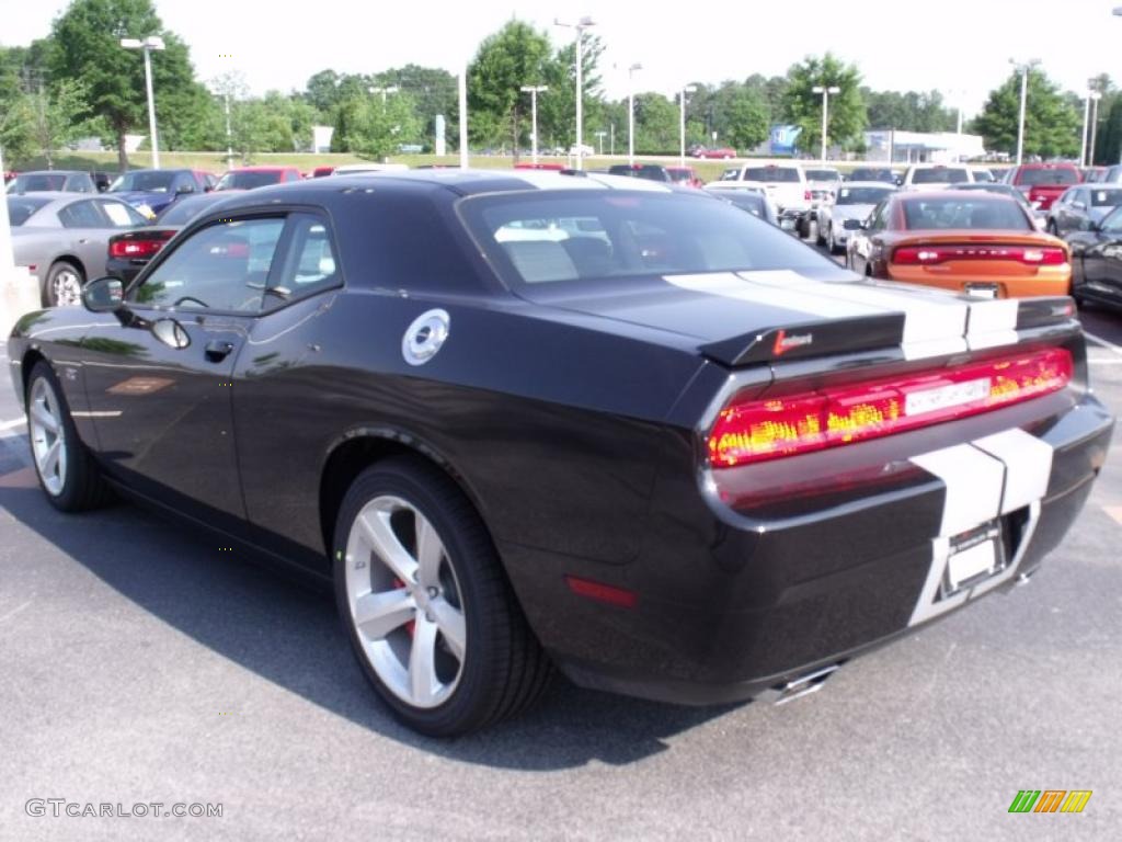 2011 Challenger SRT8 392 - Brilliant Black Crystal Pearl / Dark Slate Gray photo #2