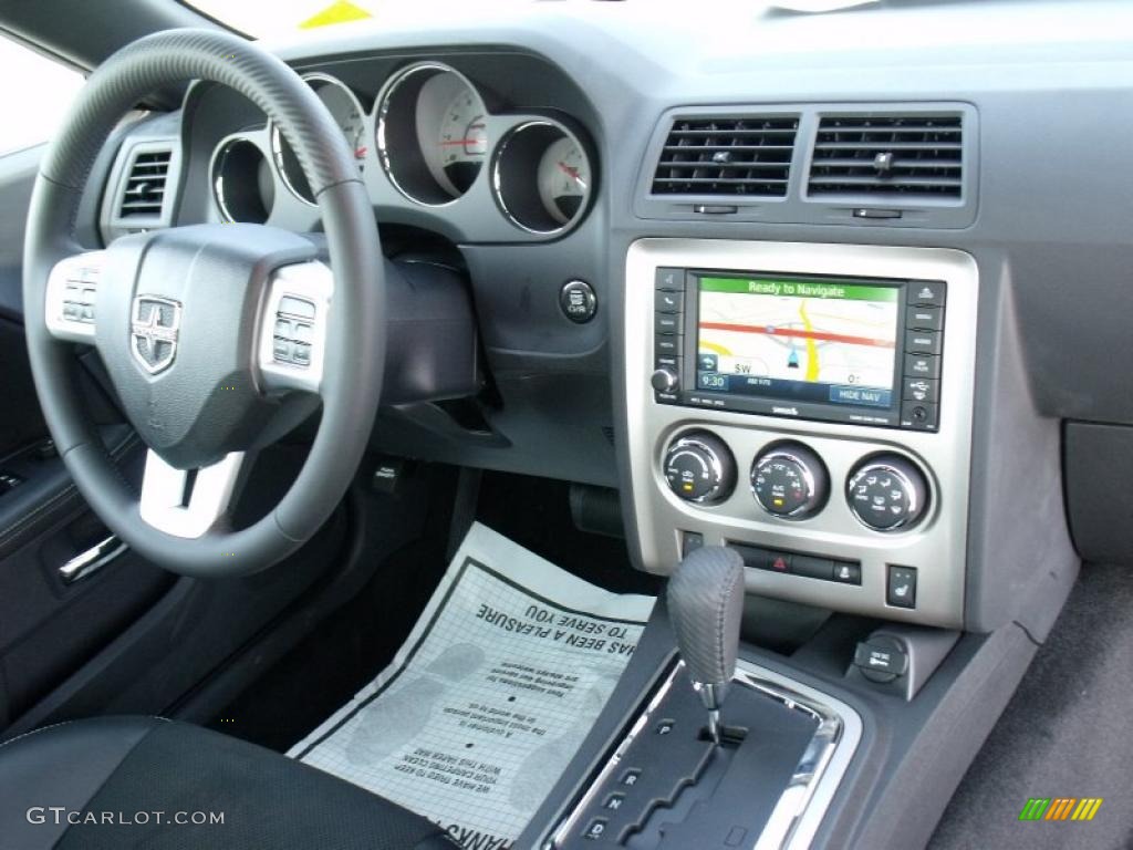 2011 Dodge Challenger SRT8 392 Dark Slate Gray Dashboard Photo #49778257