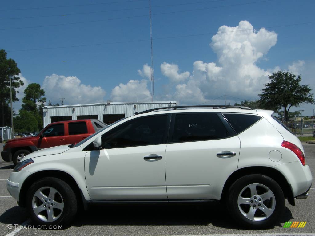 2004 Murano SL AWD - Glacier Pearl White / Cafe Latte photo #2