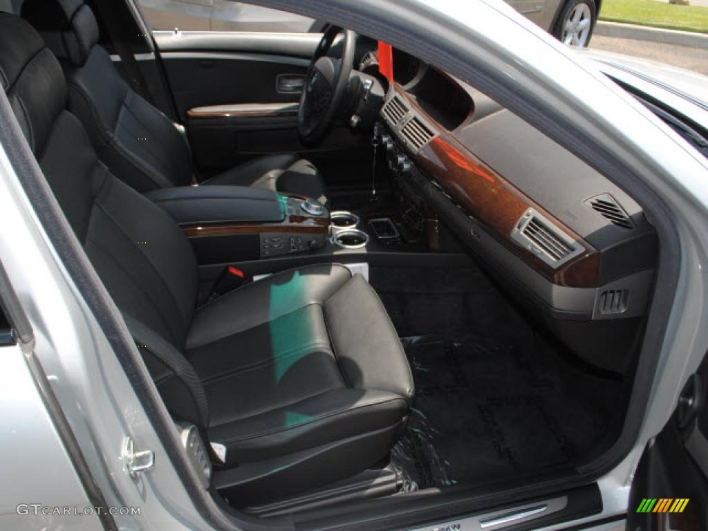 2008 7 Series 750i Sedan - Titanium Silver Metallic / Black photo #3