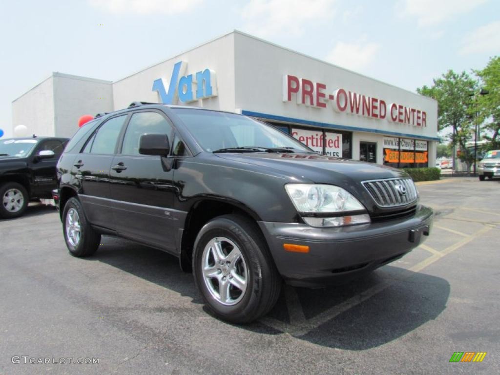 2001 RX 300 AWD - Black Onyx / Ivory photo #1