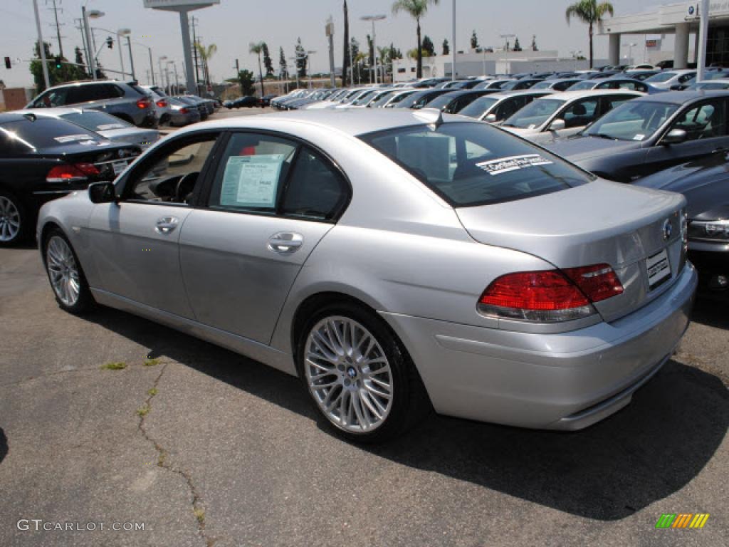 2008 7 Series 750i Sedan - Titanium Silver Metallic / Black photo #10