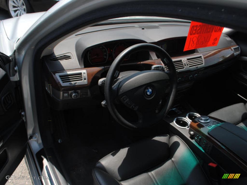2008 7 Series 750i Sedan - Titanium Silver Metallic / Black photo #14