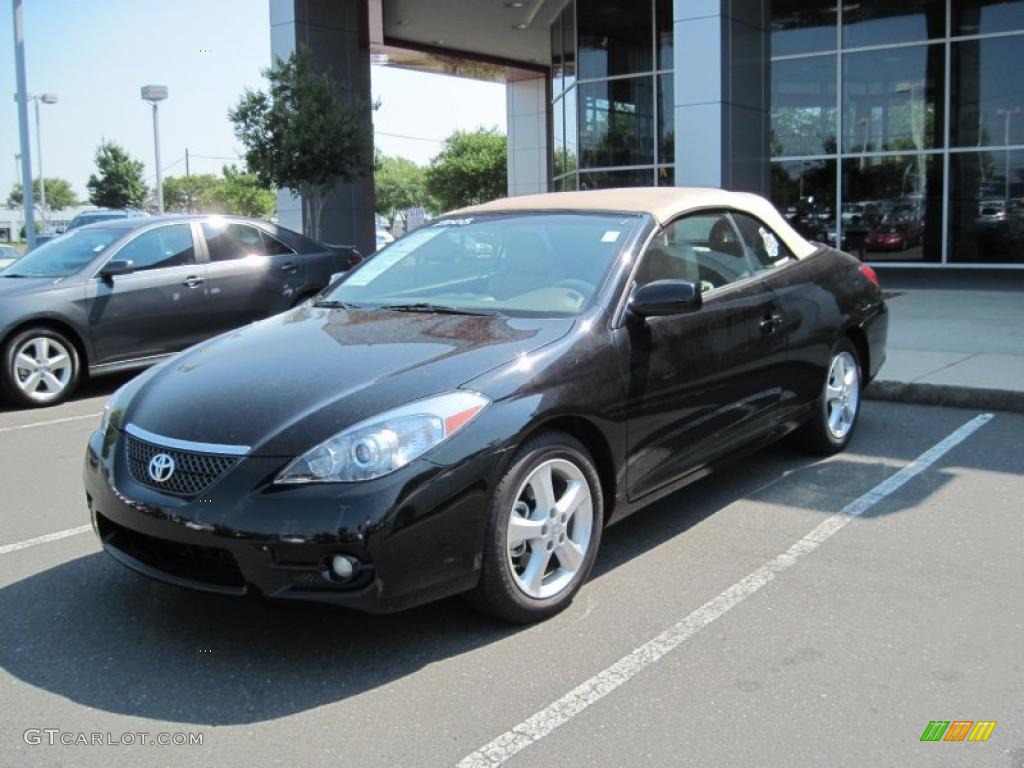 2008 Solara SLE V6 Convertible - Black / Ivory photo #1