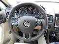 2011 Volkswagen Touareg Cornsilk Beige Interior Steering Wheel Photo
