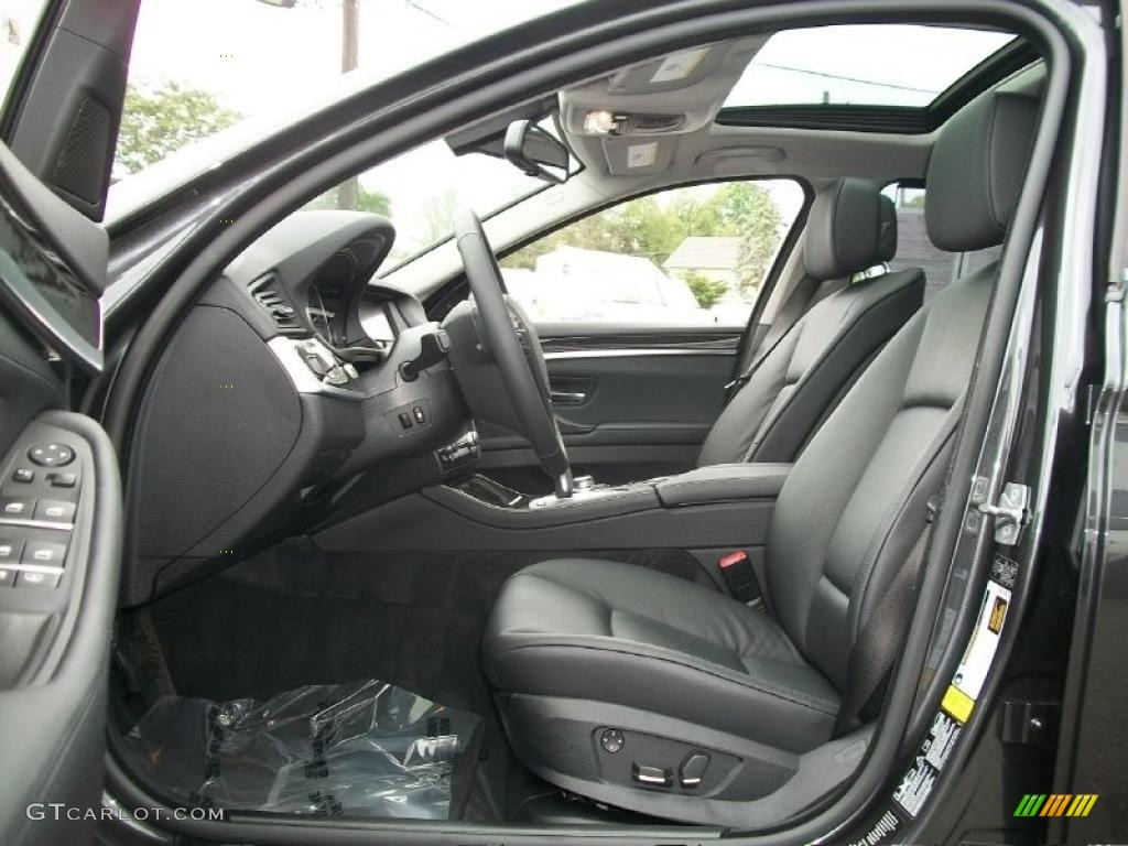 2011 5 Series 535i xDrive Sedan - Dark Graphite Metallic / Black photo #11