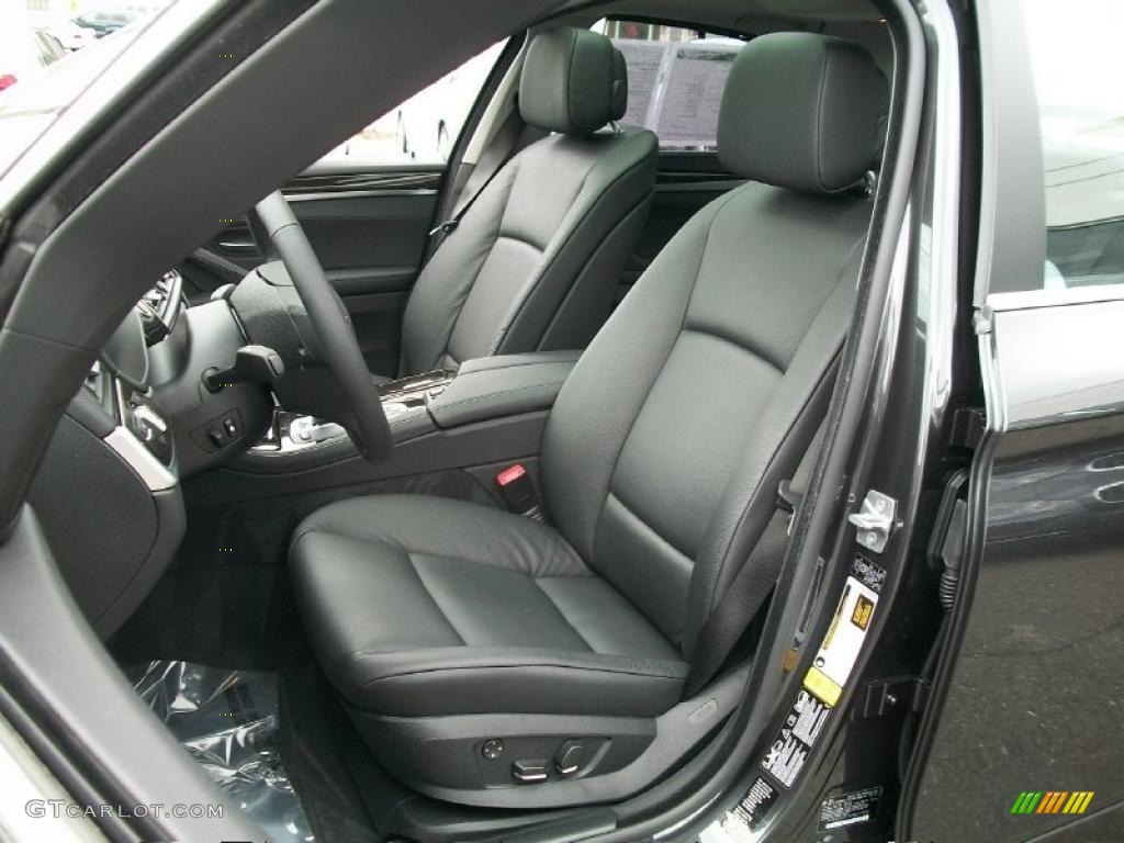 2011 5 Series 535i xDrive Sedan - Dark Graphite Metallic / Black photo #12