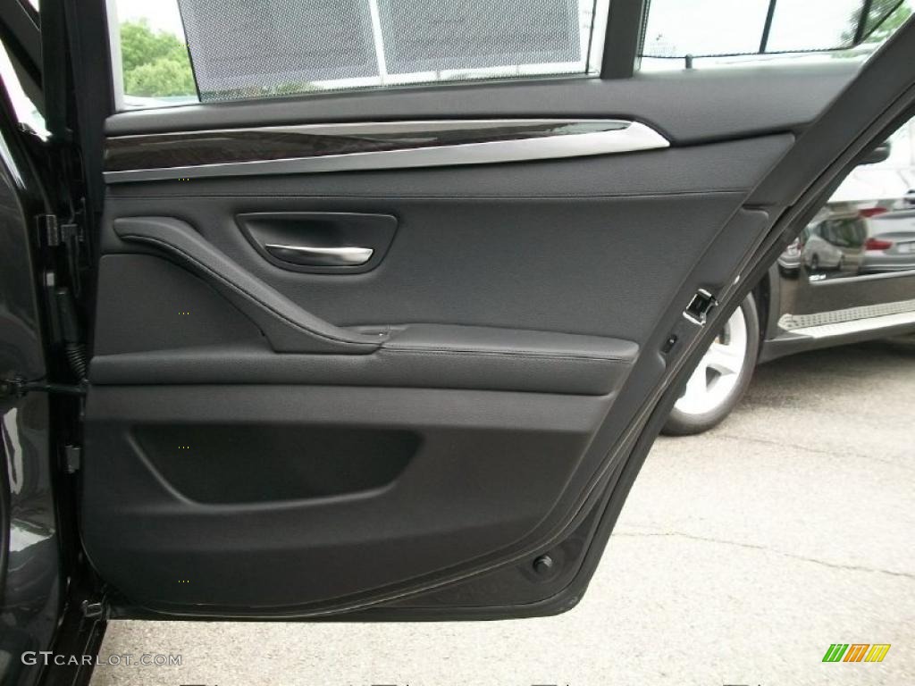 2011 5 Series 535i xDrive Sedan - Dark Graphite Metallic / Black photo #22
