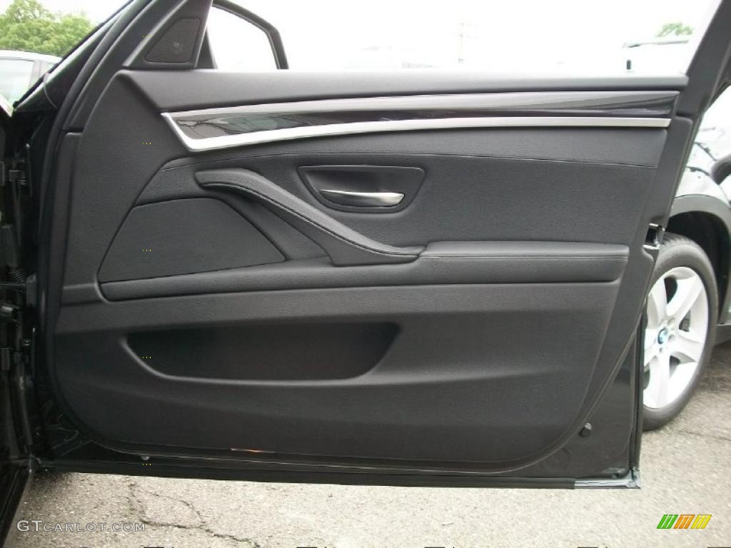2011 5 Series 535i xDrive Sedan - Dark Graphite Metallic / Black photo #24