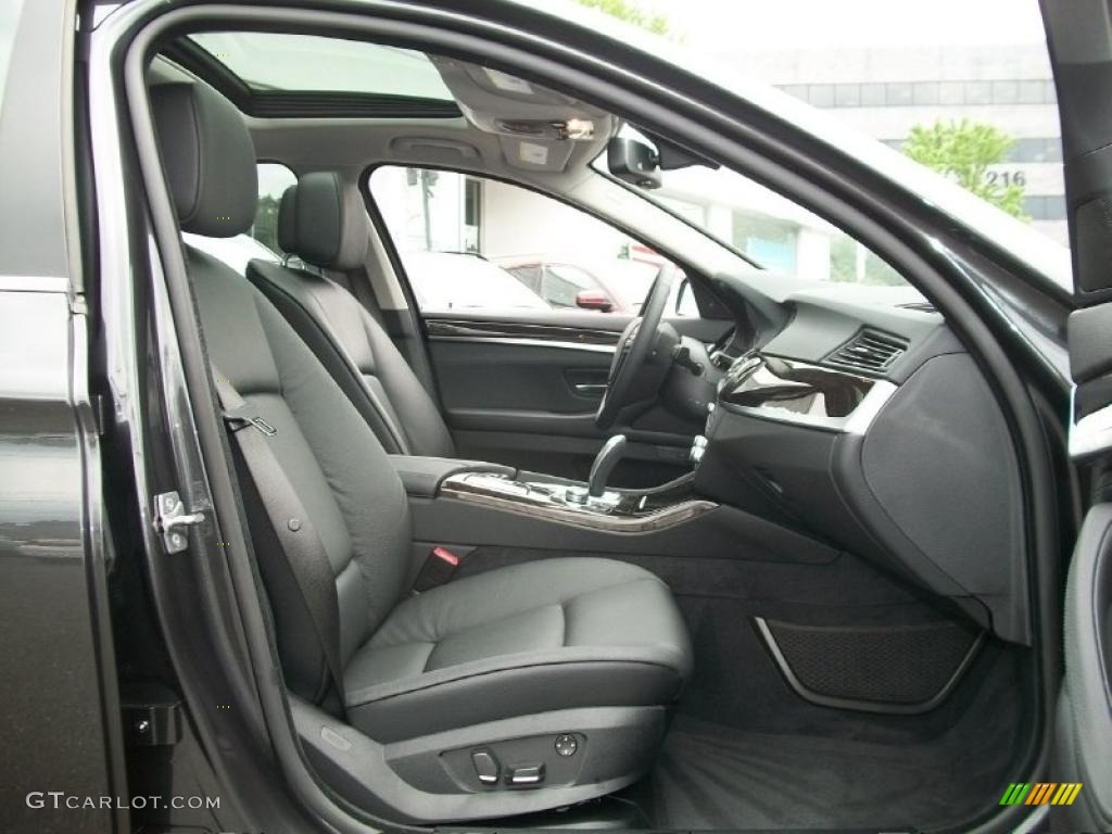 2011 5 Series 535i xDrive Sedan - Dark Graphite Metallic / Black photo #26