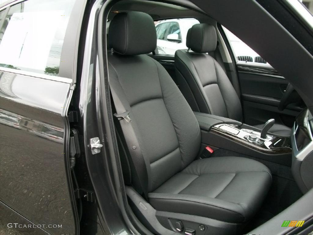 2011 5 Series 535i xDrive Sedan - Dark Graphite Metallic / Black photo #27