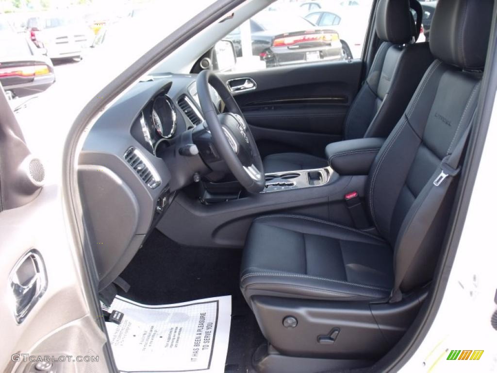 Black Interior 2011 Dodge Durango Citadel Photo #49780364