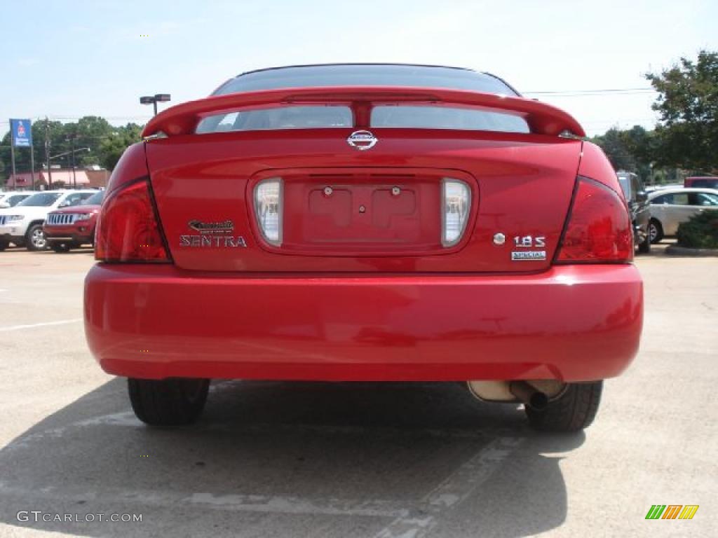 2005 Sentra 1.8 S Special Edition - Code Red / Charcoal photo #4