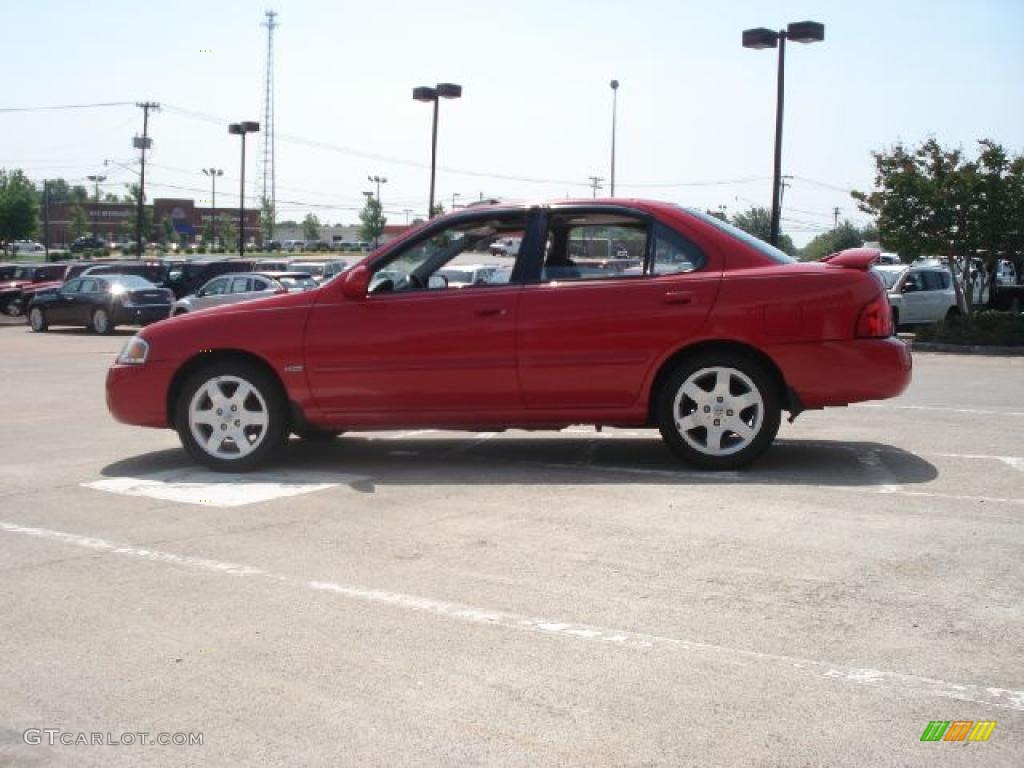 2005 Sentra 1.8 S Special Edition - Code Red / Charcoal photo #6