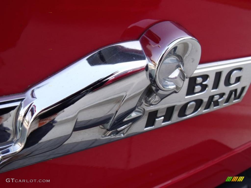 2008 Ram 1500 Big Horn Edition Quad Cab - Flame Red / Medium Slate Gray photo #16