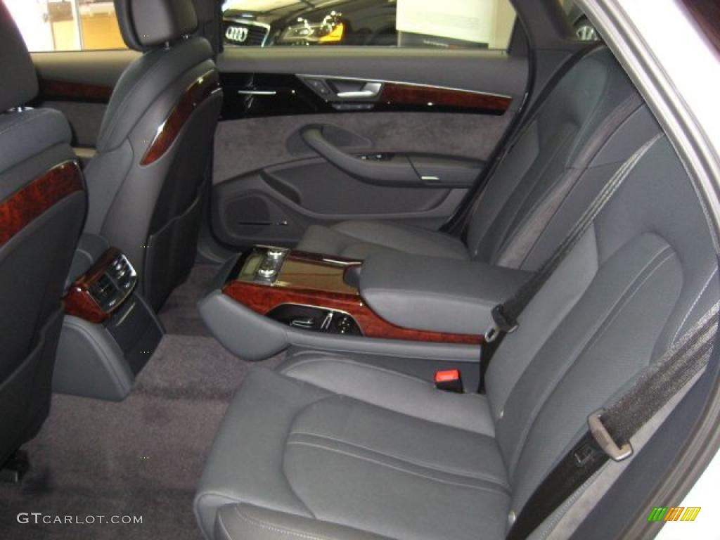 Black Interior 2011 Audi A8 L 4.2 FSI quattro Photo #49781450