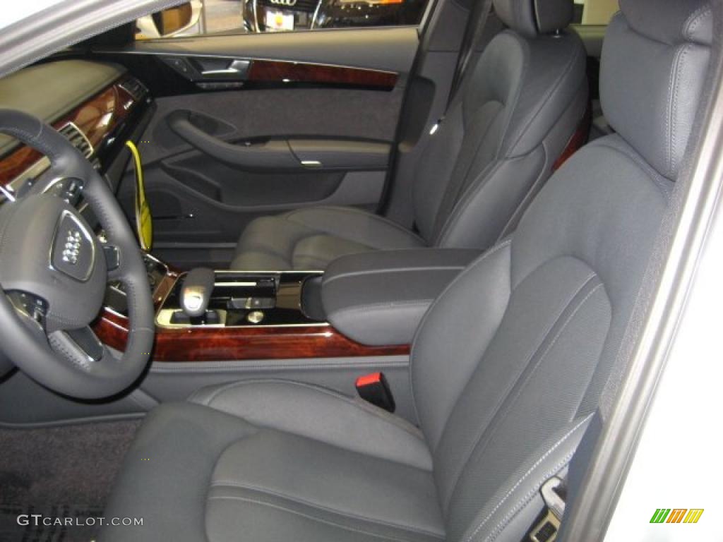 Black Interior 2011 Audi A8 L 4.2 FSI quattro Photo #49781465