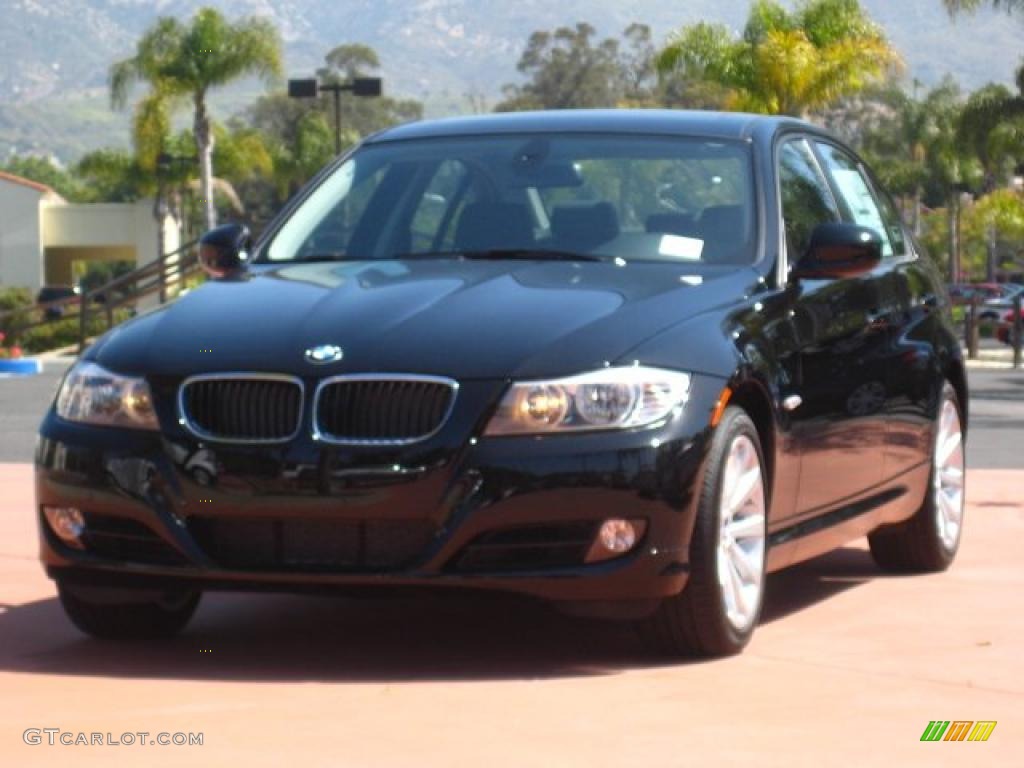 2011 3 Series 328i Sedan - Jet Black / Black Dakota Leather photo #1