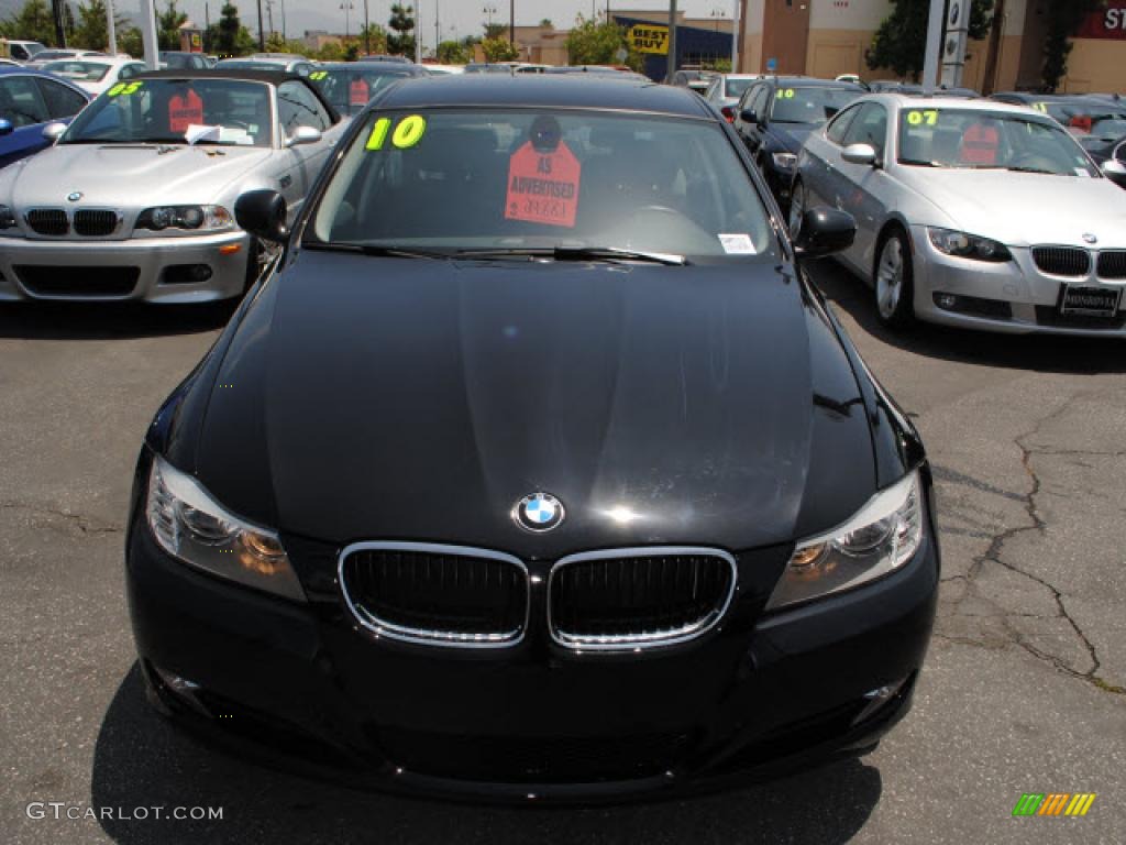 2010 3 Series 328i Sedan - Jet Black / Black photo #2