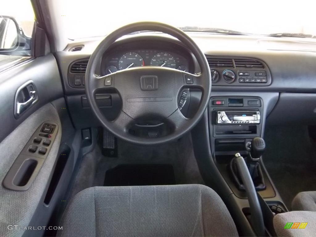 1997 Honda Accord LX Sedan Gray Dashboard Photo #49782230