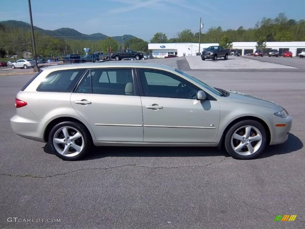 Pebble Ash Metallic 2004 Mazda MAZDA6 s Sport Wagon Exterior Photo #49782392