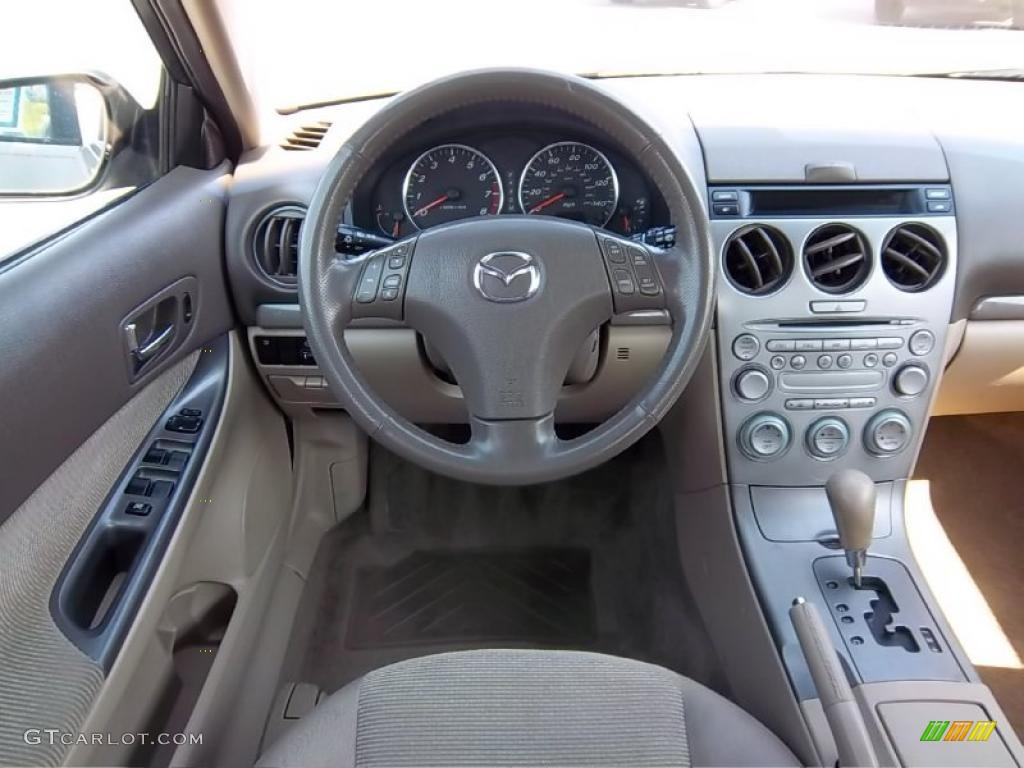 2004 Mazda MAZDA6 s Sport Wagon Beige Dashboard Photo #49782746