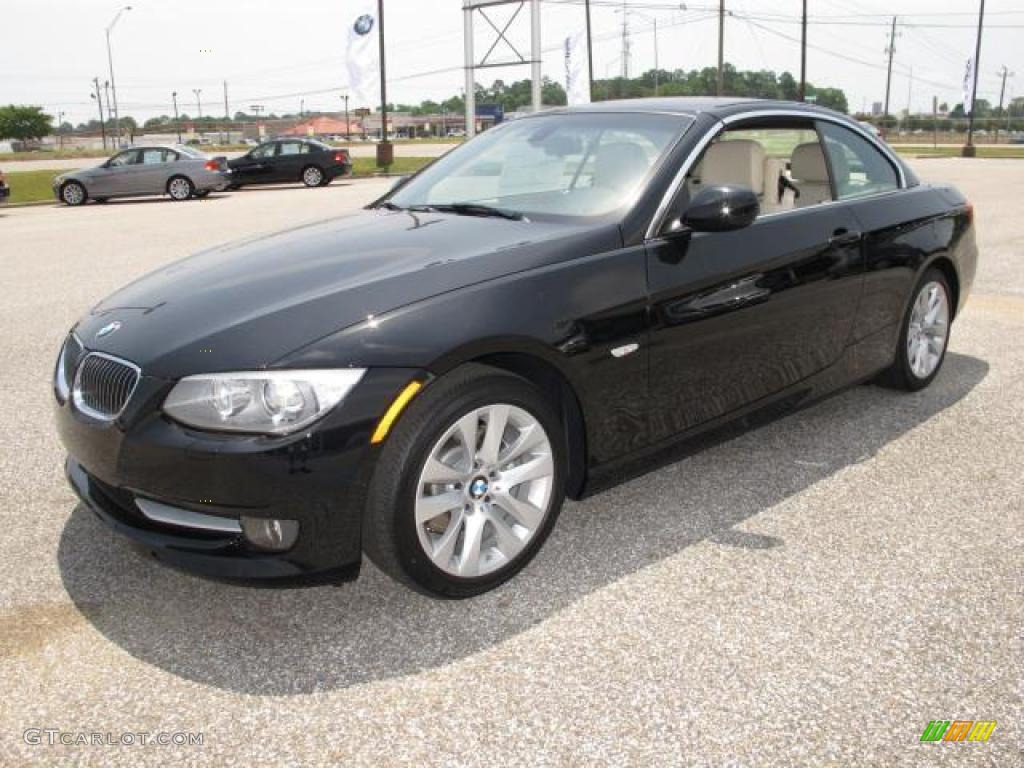 2011 3 Series 328i Convertible - Jet Black / Cream Beige Dakota Leather photo #4