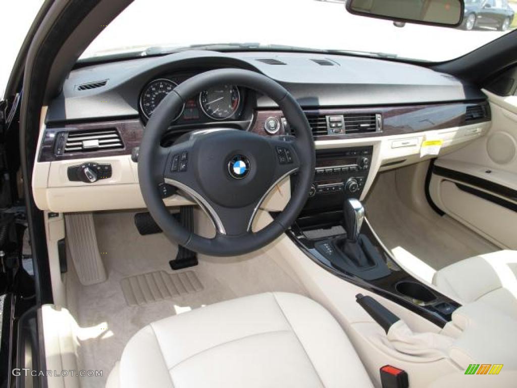 2011 3 Series 328i Convertible - Jet Black / Cream Beige Dakota Leather photo #7