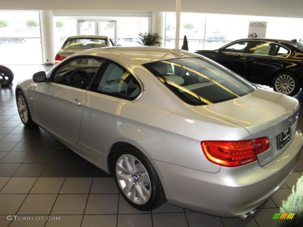 2011 3 Series 328i Coupe - Titanium Silver Metallic / Oyster/Black Dakota Leather photo #3