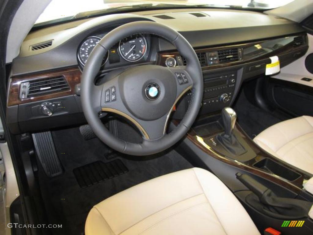 2011 3 Series 328i Coupe - Titanium Silver Metallic / Oyster/Black Dakota Leather photo #7