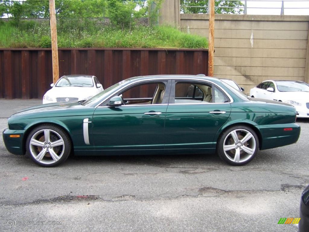 Emerald Fire Metallic 2008 Jaguar XJ XJR Exterior Photo #49783889