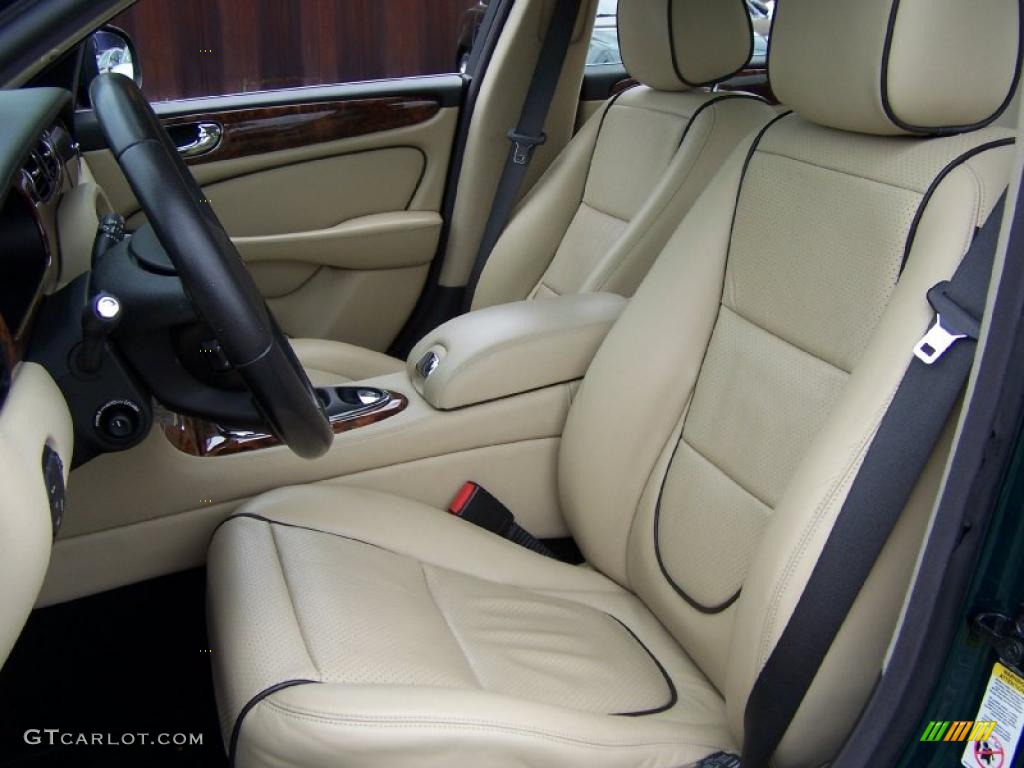 Barley/Charcoal Interior 2008 Jaguar XJ XJR Photo #49784102